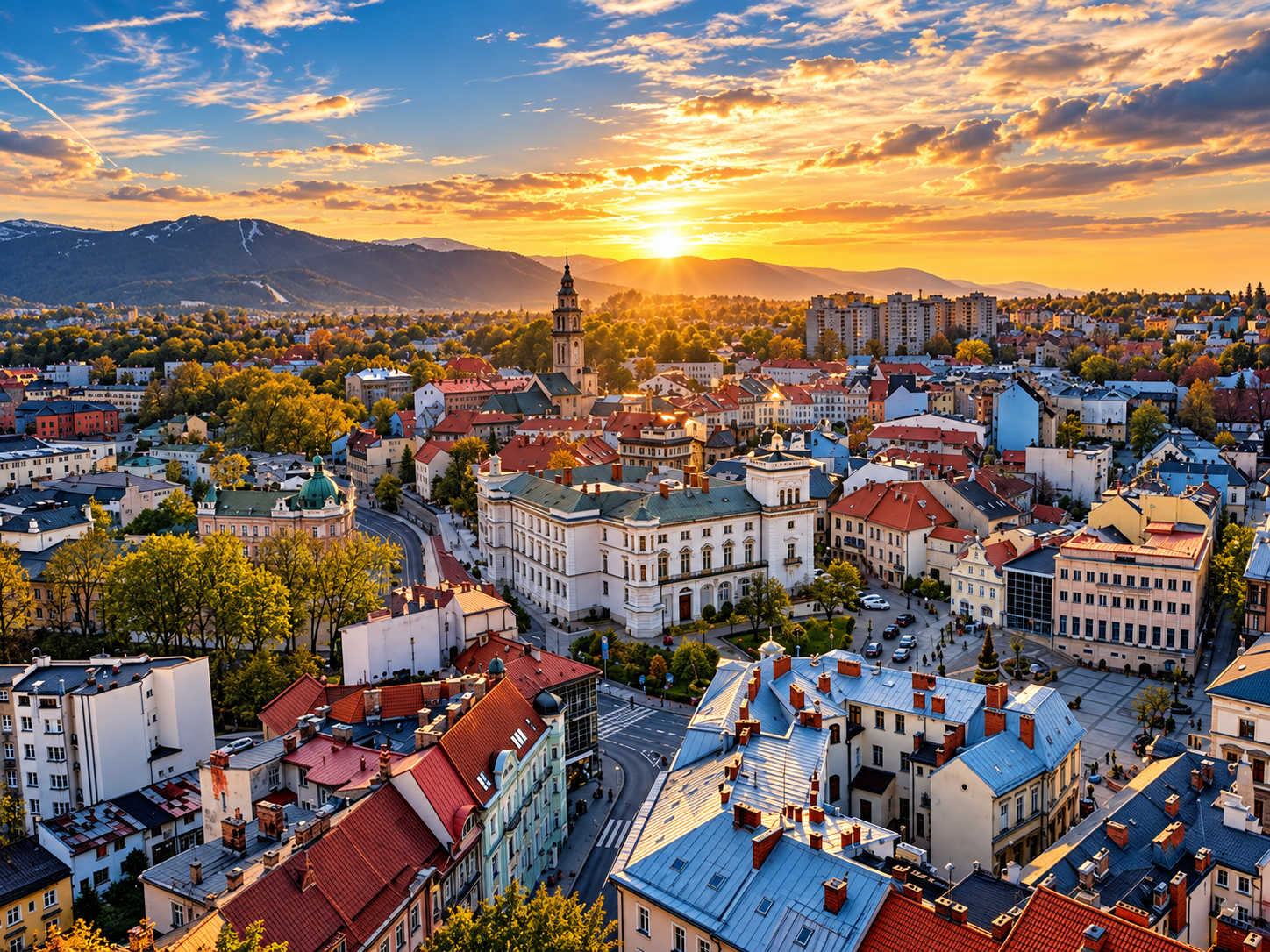 Widok miasta: Bielsko-Biała
