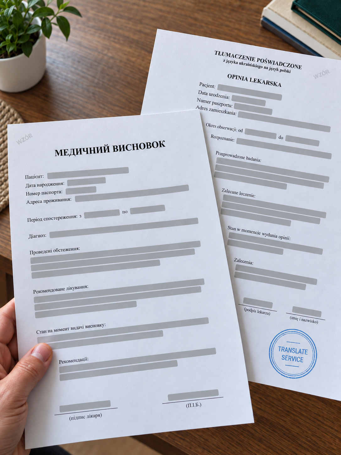 Украинское медицинское заключение и перевод на польский — Translate Service