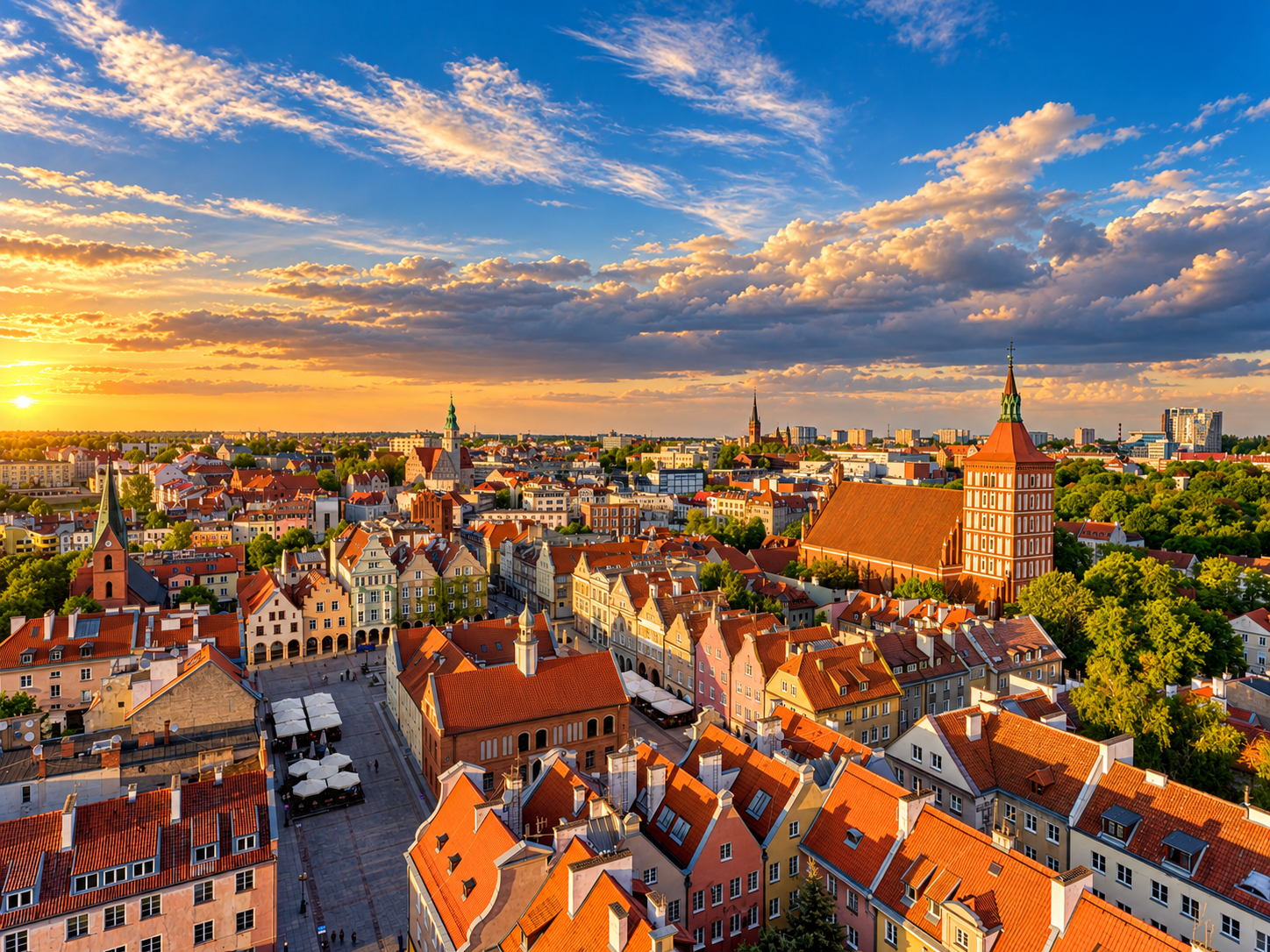 Panorama miasta: Olsztyn